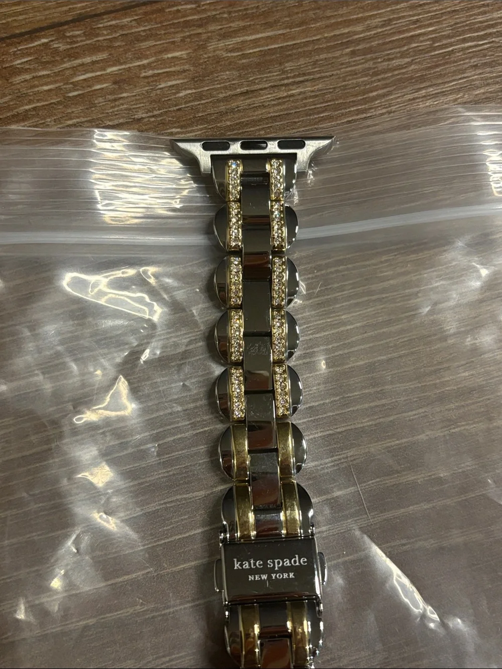 kate spade Two-Tone Gold and Silver Crystal Link Watch Band - 38mm-40mm